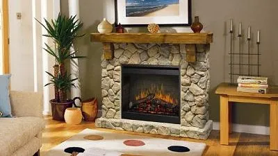 An electric fire, installed by our team